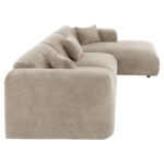 ΚΑΝΑΠΕΣ ΓΩΝΙΑ BRICKEN HM3275.01R ΜΠΕΖ ΥΦΑΣΜΑ 110-282x98-160x72Υεκ. - Image 4