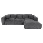 ΚΑΝΑΠΕΣ ΓΩΝΙΑ BRICKEN HM3275.04R ΑΝΘΡΑΚΙ ΥΦΑΣΜΑ 110-282x98-160x72Υεκ. - Image 3