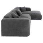 ΚΑΝΑΠΕΣ ΓΩΝΙΑ BRICKEN HM3275.04R ΑΝΘΡΑΚΙ ΥΦΑΣΜΑ 110-282x98-160x72Υεκ. - Image 4