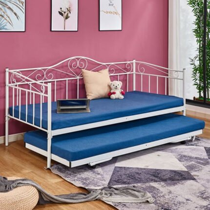 Αγόρασε ΚΑΝΑΠΕΣ ΚΡΕΒΑΤΙ MAEKO 190Χ90 ΛΕΥΚΟΣ+ΕΠΕΚΤ/ΜΕΝΟ ΒΟΗΘΗΤΙΚΟ ΚΡΕΒΑΤΙ 85Χ185 HM571.02 σε μοναδική τιμή στο clickforshop.gr