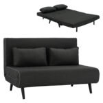 Αγόρασε ΚΑΝΑΠΕΣ ΚΡΕΒΑΤΙ 2 ΑΤΟΜΩΝ ASMA HM3077.03 ΣΚΟΥΡΟ ΓΚΡΙ ΥΦΑΣΜΑ 140x80x77Yεκ. σε μοναδική τιμή στο clickforshop.gr