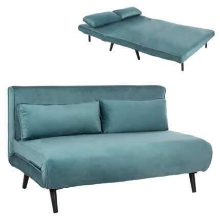 Αγόρασε ΚΑΝΑΠΕΣ ΚΡΕΒΑΤΙ 2 ΑΤΟΜΩΝ ASMA HM3077.15 ΒΕΛΟΥΔΟ ΜΕΝΤΑ 140x80x77Yεκ. σε μοναδική τιμή στο clickforshop.gr