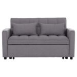 ΚΑΝΑΠΕΣ ΚΡΕΒΑΤΙ 2-ΘΕΣΙΟΣ BORG HM3289.01 ΓΚΡΙ ΥΦΑΣΜΑ 140x100x80Υεκ - Image 4