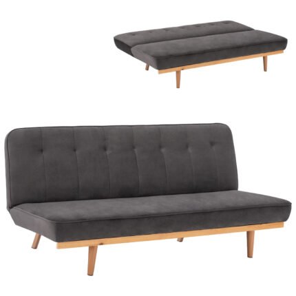 Αγόρασε ΚΑΝΑΠΕΣ ΚΡΕΒΑΤΙ 3ΘΕΣΙΟΣ ΑΠΟ ΒΕΛΟΥΔΟ ΓΚΡΙ HM3168.01 193Χ85Χ88Υ εκ. σε μοναδική τιμή στο clickforshop.gr