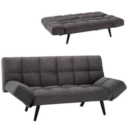 Αγόρασε ΚΑΝΑΠΕΣ ΚΡΕΒΑΤΙ 3ΘΕΣΙΟΣ ΑΠΟ ΒΕΛΟΥΔΟ ΓΚΡΙ HM3167.01 182Χ80Χ88Υ εκ. σε μοναδική τιμή στο clickforshop.gr