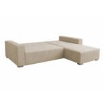 ΚΑΝΑΠΕΣ ΚΡΕΒΑΤΙ ΑΝΑΣΤΡΕΨΙΜH ΓΩΝΙΑ CORNERA HM3335.03 ΜΠΕΖ ΥΦΑΣΜΑ 269x155x89Yεκ - Image 4