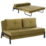 Αγόρασε ΚΑΝΑΠΕΣ ΚΡΕΒΑΤΙ ΒΕΛΟΥΔΟ ΛΑΔΙ 2½ ΘΕΣΙΟΣ HM3079.13 150x87x79 εκ. σε μοναδική τιμή στο clickforshop.gr