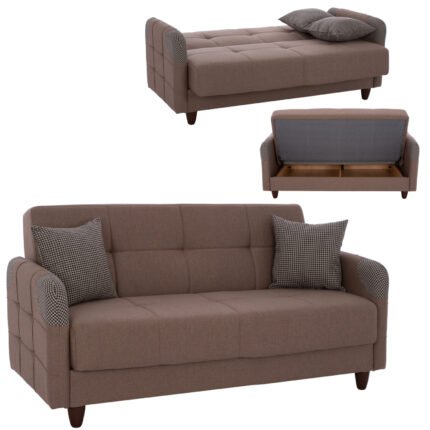 Αγόρασε ΚΑΝΑΠΕΣ ΚΡΕΒΑΤΙ ΔΙΘΕΣΙΟΣ SANNA HM3246.01 ΜΠΕΖ 140x82x86 εκ. σε μοναδική τιμή στο clickforshop.gr