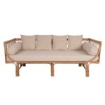 ΚΑΝΑΠΕΣ-ΚΡΕΒΑΤΙ ΕΞ. ΧΩΡΟΥ ALIKI HM9658 RATTAΝ ΦΥΣΙΚΟ-ΜΠΕΖ ΜΑΞΙΛΑΡΙΑ 200x100x76Yεκ. - Image 3