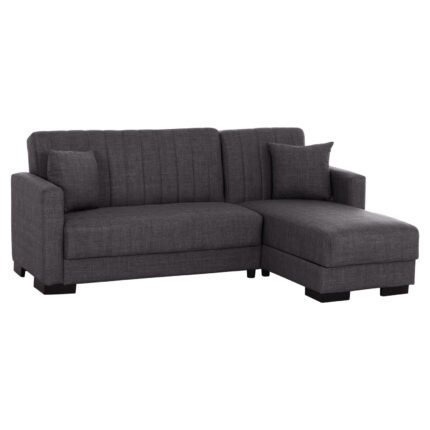 Αγόρασε ΚΑΝΑΠΕΣ ΚΡΕΒΑΤΙ GHUFRAN ΓΩΝΙΑ ΑΝΑΣΤΡΕΨΙΜΗ ΓΚΡΙ ΜΕ ΑΠΟΘΗΚΕΤΙΚΟ ΧΩΡΟ HM3244.03 202x140x78Yεκ. σε μοναδική τιμή στο clickforshop.gr