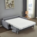 ΚΑΝΑΠΕΣ-ΚΡΕΒΑΤΙ ΜΕ ΑΝΑΔΙΠΛ.ΣΤΡΩΜΑ ETUDINE HM3311.01 ΓΚΡΙ ΥΦΑΣΜΑ 190x98x90Υεκ - Image 5