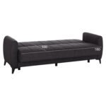 ΚΑΝΑΠΕΣ ΚΡΕΒΑΤΙ ΜΕ ΑΠΟΘ.ΧΩΡΟ TΡΙΘΕΣΙΟΣ NIKKO HM3292.01 ΓΚΡΙ ΥΦΑΣΜΑ 209x76x83Υεκ. - Image 3