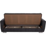 ΚΑΝΑΠΕΣ ΚΡΕΒΑΤΙ POLYA ΤΡΙΘΕΣΙΟΣ HM3240.03 ΓΚΡΙ 215x85x76Υ εκ. - Image 5