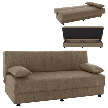 Αγόρασε ΚΑΝΑΠΕΣ ΚΡΕΒΑΤΙ ANDRI ΤΡΙΘΕΣΙΟΣ ΚΑΦΕ HM3239.02 180x72x77Υ εκ. σε μοναδική τιμή στο clickforshop.gr