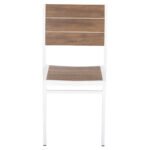 ΚΑΡΕΚΛΑ ΑΛΟΥΜΙΝΙΟΥ SAGA HM6063.01 ΛΕΥΚΗ ΜΕ POLYWOOD 46x52x86Υεκ. - Image 3