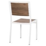ΚΑΡΕΚΛΑ ΑΛΟΥΜΙΝΙΟΥ SAGA HM6063.01 ΛΕΥΚΗ ΜΕ POLYWOOD 46x52x86Υεκ. - Image 5