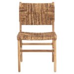 ΚΑΡΕΚΛΑ ΑΠΟ ΞΥΛΟ ΤΕΑΚ ME ΨΑΘΙΝΗ ΠΛΑΤΗ ΚΑΙ ΚΑΘΙΣΜΑ ΦΥΣΙΚΟ ΧΡΩΜΑ 51x60,5x86Yεκ.HM9399.11 - Image 3