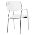 ΚΑΡΕΚΛΑ ΓΡΑΦΕΙΟΥ ΕΠΙΣΚΕΠΤΟΥ OBERON HM1018.02 ΑΣΠΡΟ PU 51x52x88Yεκ. - Image 5