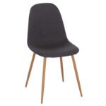 Αγόρασε ΚΑΡΕΚΛΑ LEONARDO HM00100.10  ΜΕ ΜΕΤΑΛΛΙΚΑ ΠΟΔΙΑ & ΥΦΑΣΜΑ ΓΚΡΙ  45x51.5x85Υεκ. σε μοναδική τιμή στο clickforshop.gr