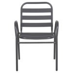 ΚΑΡΕΚΛΑ PRELUDE HM5970.01 ΜΕΤΑΛ.ΣΚΕΛΕΤΟΣ-ΠΛΑΤΗ & ΚΑΘΙΣΜΑ ΑΛΟΥΜΙΝΙΟ-ΓΚΡΙ 54x56x79Υεκ - Image 3