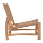 ΚΑΡΕΚΛΑ LONDER HM5986 ΞΥΛΟ TEAK ΣΕ ΦΥΣΙΚΟ ΚΑΙ ΣΥΝΘΕΤΙΚΟ RATTAN 63x77x77Υεκ. - Image 4