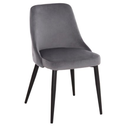 Αγόρασε ΚΑΡΕΚΛΑ SERENITY HM8527.11 ΒΕΛΟΥΔΟ ΓΚΡΙ ΜΕ ΜΑΥΡΑ ΜΕΤΑΛΛΙΚΑ ΠΟΔΙΑ 51x54x83