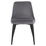 ΚΑΡΕΚΛΑ SERENITY HM8527.11 ΒΕΛΟΥΔΟ ΓΚΡΙ ΜΕ ΜΑΥΡΑ ΜΕΤΑΛΛΙΚΑ ΠΟΔΙΑ 51x54x83,5Υεκ. - Image 3