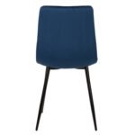 ΚΑΡΕΚΛΑ LATRELL HM8587.08 ΒΕΛΟΥΔΟ ΜΠΛΕ ΜΕ ΜΑΥΡΑ ΜΕΤΑΛΛΙΚΑ ΠΟΔΙΑ 43x54x88Υεκ. - Image 6