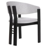 ΚΑΡΕΚΛΑ ZARRA HM9970.02 RUBBERWOOD ΣΕ ΜΑΥΡΟ-ΑΝΟΙΧΤΟ ΓΚΡΙ ΥΦΑΣΜΑ 55,5x59x81,5Υεκ - Image 5