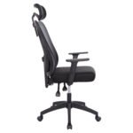 ΚΑΡΕΚΛΑ ΓΡΑΦΕΙΟΥ MEXER HM1195.01 ΜΑΥΡΟ MESH-PP ΒΑΣΗ 68x70x136Υεκ. - Image 4