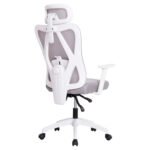 ΚΑΡΕΚΛΑ ΓΡΑΦΕΙΟΥ MEXER HM1195.02 ΓΚΡΙ MESH-PP ΒΑΣΗ-ΣΚΕΛΕΤΟΣ ΛΕΥΚΟΣ 68x70x136Υεκ. - Image 6