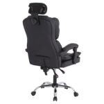 ΚΑΡΕΚΛΑ ΓΡΑΦΕΙΟΥ OCTAVIUS HM1202 ΜΑΥΡΟ PVC-ΜΕΤΑΛ.ΧΡΩΜΙΟ ΒΑΣΗ 63x73x129Υεκ - Image 6