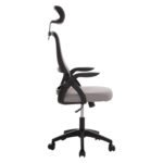 ΚΑΡΕΚΛΑ ΓΡΑΦΕΙΟΥ BLAZER HM1205.05 ΓΚΡΙ MESH-ΜΑΥΡΟΣ ΣΚΕΛΕΤΟΣ 60x58x110-130Υεκ. - Image 4