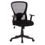 Αγόρασε ΚΑΡΕΚΛΑ ΓΡΑΦΕΙΟΥ KRAM HM1208.01 ΜΑΥΡΟΣ ΣΚΕΛΕΤΟΣ--ΜΑΥΡΟ MESH 64x64x100-108Υεκ. σε μοναδική τιμή στο clickforshop.gr