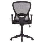 ΚΑΡΕΚΛΑ ΓΡΑΦΕΙΟΥ KRAM HM1208.01 ΜΑΥΡΟΣ ΣΚΕΛΕΤΟΣ--ΜΑΥΡΟ MESH 64x64x100-108Υεκ. - Image 6