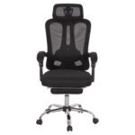 ΚΑΡΕΚΛΑ ΓΡΑΦΕΙΟΥ BARNET HM18258.01 ΜΑΥΡΟ MESH-ΜΑΥΡΟΣ ΣΚΕΛΕΤΟΣ NYLON 61x62x123Υ - Image 3