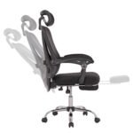 ΚΑΡΕΚΛΑ ΓΡΑΦΕΙΟΥ BARNET HM18258.01 ΜΑΥΡΟ MESH-ΜΑΥΡΟΣ ΣΚΕΛΕΤΟΣ NYLON 61x62x123Υ - Image 4