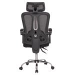 ΚΑΡΕΚΛΑ ΓΡΑΦΕΙΟΥ BARNET HM18258.01 ΜΑΥΡΟ MESH-ΜΑΥΡΟΣ ΣΚΕΛΕΤΟΣ NYLON 61x62x123Υ - Image 6