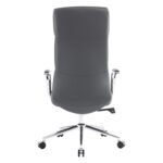 ΚΑΡΕΚΛΑ ΓΡΑΦΕΙΟΥ MEITE HM18353.10 ΓΚΡΙ PU ΔΕΡΜΑ--ΒΑΣΗ ΧΡΩΜΙΟΥ 66x71x127Υεκ - Image 5