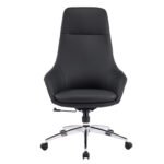 ΚΑΡΕΚΛΑ ΓΡΑΦΕΙΟΥ BEKKER HM18359.01 ΜΑΥΡΟ PU ΔΕΡΜΑ--ΒΑΣΗ ΧΡΩΜΙΟΥ 67x67x126Υεκ - Image 3