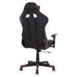 ΚΑΡΕΚΛΑ ΓΡΑΦΕΙΟΥ GAMING DOCKS HM1162.01 ΜΑΥΡΟ ΚΟΚΚΙΝΟ PU 67x70x130 εκ. - Image 4