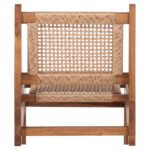 ΚΑΡΕΚΛΑ LOUNGE LUKILLA HM9913 ΞΥΛΟ TEAK ΣΕ ΦΥΣΙΚΟ--ΣΥΝΘ.ΣΧΟΙΝΙ ΜΠΕΖ 55,5x74x65Υεκ. - Image 6