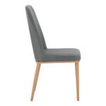 ΚΑΡΕΚΛΑ EILISH ΜΕ ΓΚΡΙ ΥΦΑΣΜΑ & ΜΕΤΑΛΛΙΚΟ ΣΚΕΛΕΤΟ HM8727.01 43X55X92 - Image 4