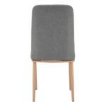 ΚΑΡΕΚΛΑ EILISH ΜΕ ΓΚΡΙ ΥΦΑΣΜΑ & ΜΕΤΑΛΛΙΚΟ ΣΚΕΛΕΤΟ HM8727.01 43X55X92 - Image 6