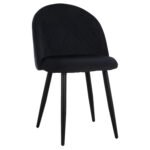 Αγόρασε ΚΑΡΕΚΛΑ ODED ΜΕ ΜΕΤΑΛΛΙΚΑ ΜΑΥΡΑ ΠΟΔΙΑ & ΒΕΛΟΥΔΟ ΜΑΥΡΟ HM8731.14 45x52x77 εκ. σε μοναδική τιμή στο clickforshop.gr