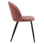 ΚΑΡΕΚΛΑ ODED ΜΕ ΜΕΤΑΛΛΙΚΑ ΜΑΥΡΑ ΠΟΔΙΑ & ΒΕΛΟΥΔΟ ΣΑΠΙΟ ΜΗΛΟ HM8731.12 49x57x79Υ εκ. - Image 4