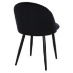 ΚΑΡΕΚΛΑ ODED ΜΕ ΜΕΤΑΛΛΙΚΑ ΜΑΥΡΑ ΠΟΔΙΑ & ΒΕΛΟΥΔΟ ΜΑΥΡΟ HM8731.14 45x52x77 εκ. - Image 5