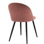 ΚΑΡΕΚΛΑ ODED ΜΕ ΜΕΤΑΛΛΙΚΑ ΜΑΥΡΑ ΠΟΔΙΑ & ΒΕΛΟΥΔΟ ΣΑΠΙΟ ΜΗΛΟ HM8731.12 49x57x79Υ εκ. - Image 5