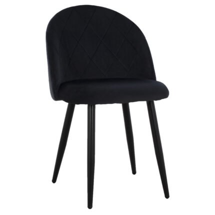 Αγόρασε ΚΑΡΕΚΛΑ ODED ΜΕ ΜΕΤΑΛΛΙΚΑ ΜΑΥΡΑ ΠΟΔΙΑ & ΒΕΛΟΥΔΟ ΜΑΥΡΟ HM8731.14 45x52x77 εκ. σε μοναδική τιμή στο clickforshop.gr