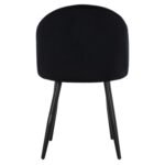 ΚΑΡΕΚΛΑ ODED ΜΕ ΜΕΤΑΛΛΙΚΑ ΜΑΥΡΑ ΠΟΔΙΑ & ΒΕΛΟΥΔΟ ΜΑΥΡΟ HM8731.14 45x52x77 εκ. - Image 6